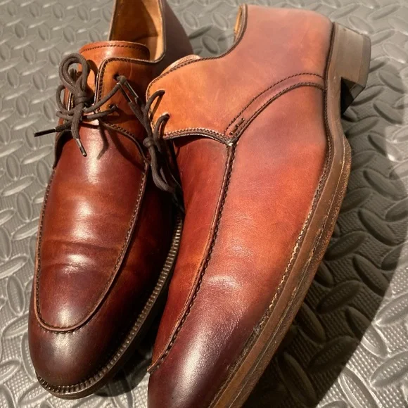Magnanni Made in Spain Brown Leather shoes oxford size 9.5 mens Magnanni Sasso Brown Leather Penny Loafers Mens 9.5 M Dress  main image 4